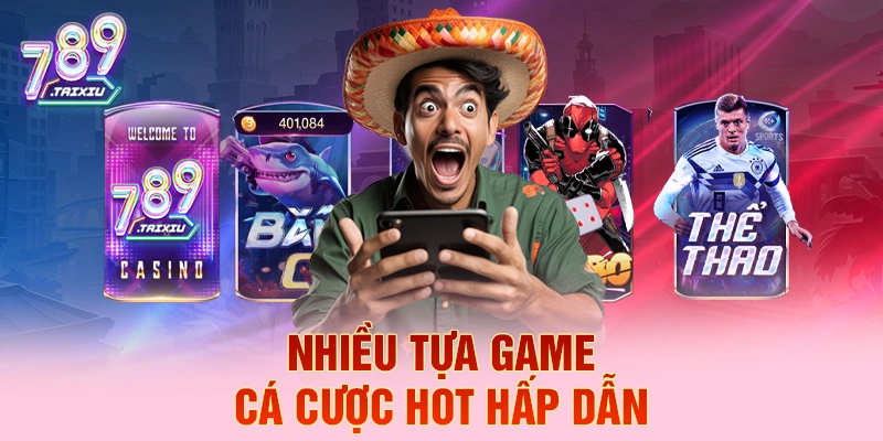 Nhiều tựa game cá cược hot hấp dẫn tại f68